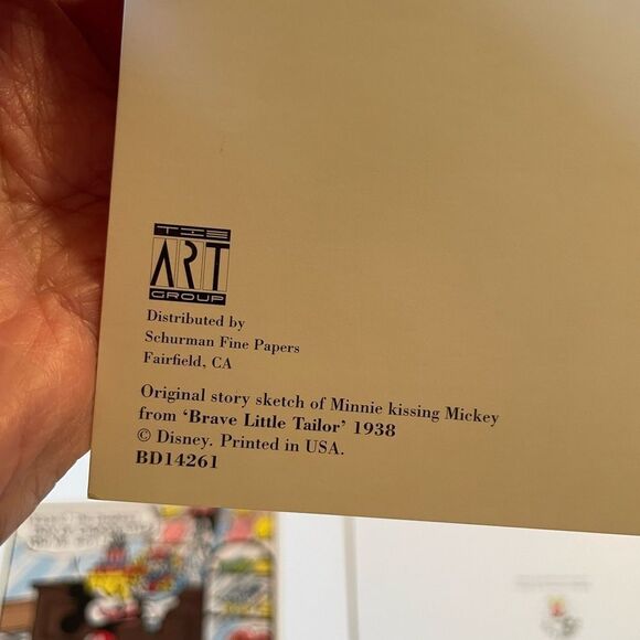 The Art Group Mickey & Co Vintage Foldable Disney Mickey Pluto Minnie Cards - Picture 15 of 16